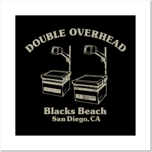 Double Overhead Blacks Beach, San Diego, CA - Dark Posters and Art